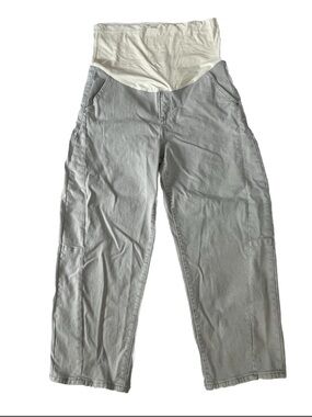 Pink Blush Maternity Barrel Leg Jeans Womens 31 Wide Leg Denim Over The Belly